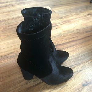 Velvet Sock Boots